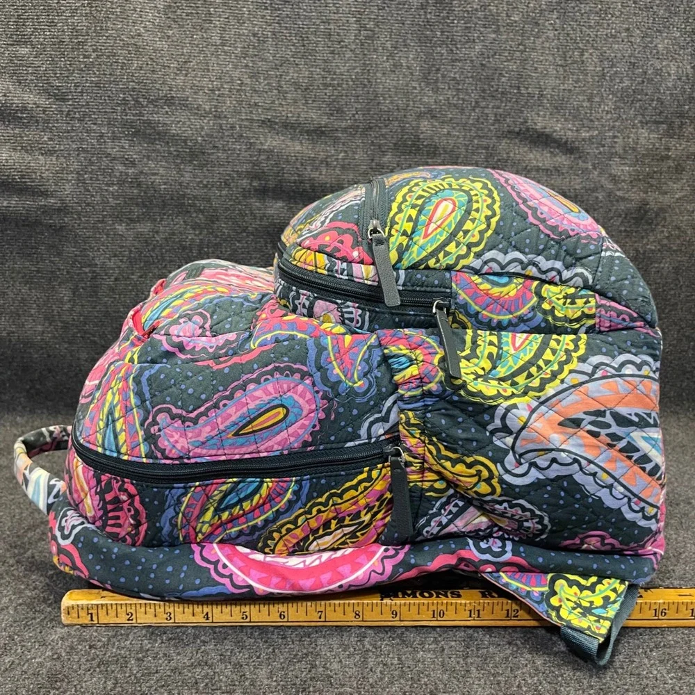 Vera Bradley Twilight Paisley Pattern Travel Bag Lighten Up‎ Essential Backpack
